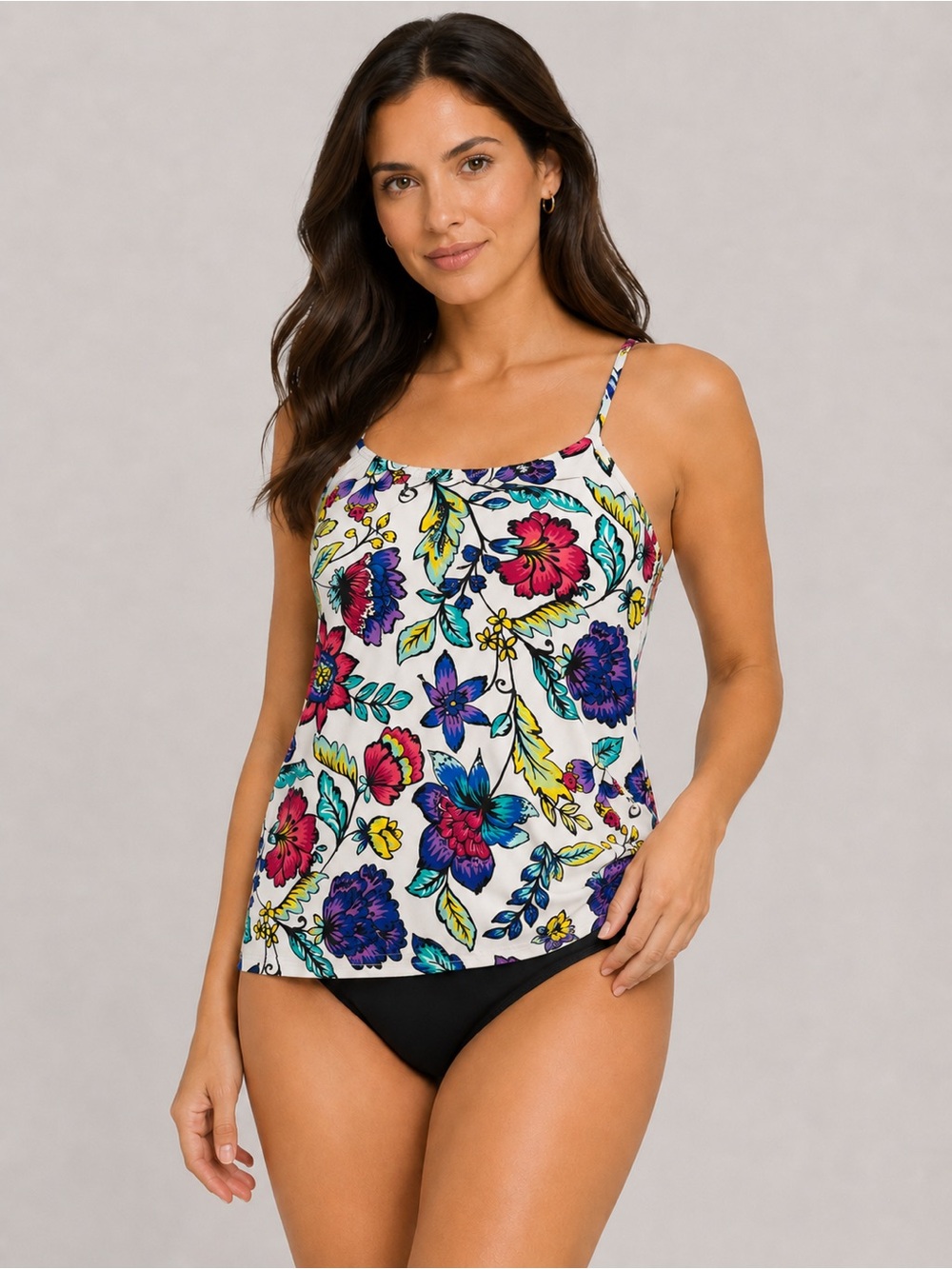 24th & Ocean Floral Tankini Top
